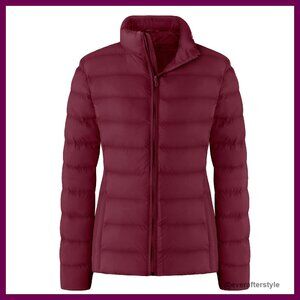 Packable Puffer Jacket Windproof Lightweight Winter Coat Chic Minimal